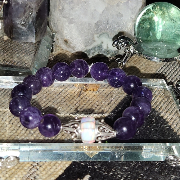 Women's 925 High-Quality Fire Opal Bracelet & Earring Set - Picture 3 of 4